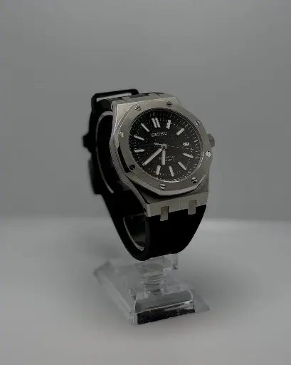[ROK-NS] Seiko Royal Oak black rubber strap